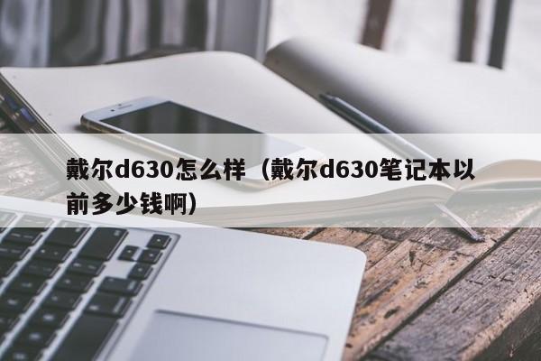 戴尔d630怎么样（戴尔d630笔记本以前多少钱啊）